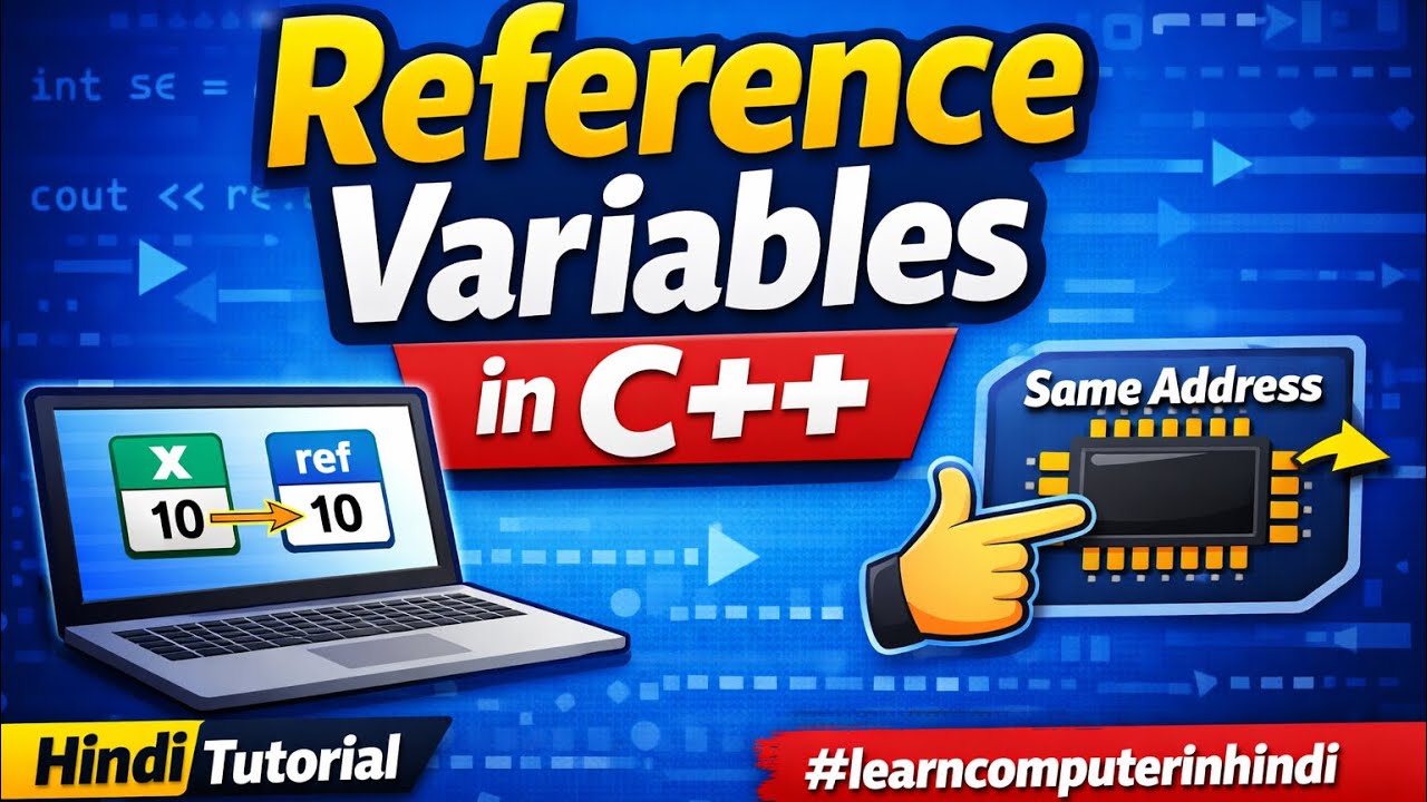 Reference Variables in C++ | Hindi Tutorial | C++ Programming # ...