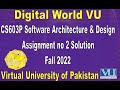 CS603P Assignment no 2 Solution Fall 2022