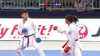 Ayaka Tadano Jpn Vs Tsui-Ping Ku Tpe -50Kg. Tokyo Karate 1 Premier League 2019 Bronze Medals