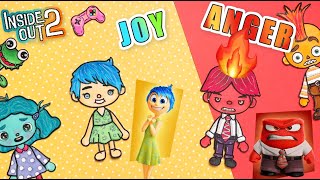 INSIDE OUT Paper Dolls Toca Boca World #insideout #tocalife #paperdoll #tocabocapaperdoll