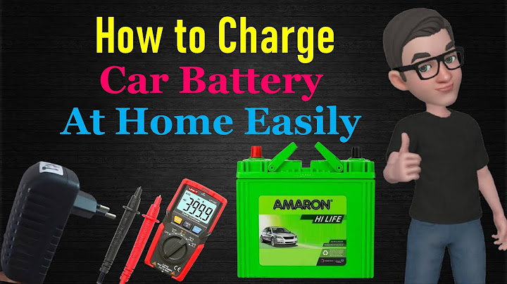 How to put a battery charger on a car