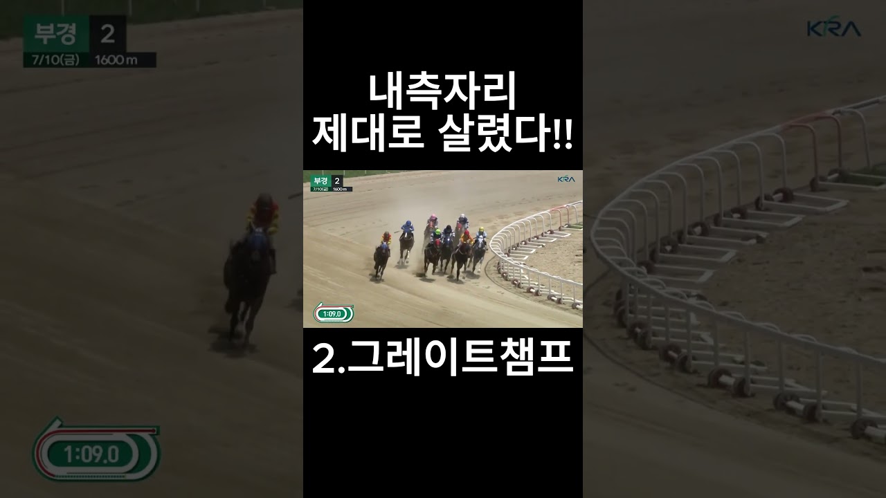 내측자리 제대로 살렸다!!  #경마  #경마예상  #경마방송  #경마예상방송  #서울경마  #금요경마  #토요경마  #일요경마 #경마장