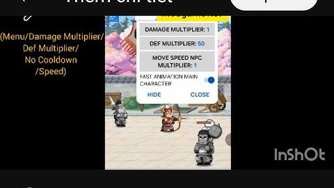 Hack 3Q: Thành Chủ Tiêu Dao MOD APK 2.1.266 Menu/Damage Multiplier/Def Multiplier/No Cooldown/Speed