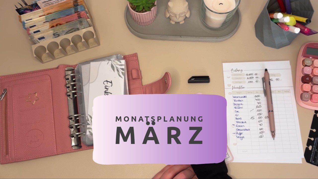 ☀️March is calling 🌸🫶 #monthlybudgetplanning  #budgeting #budgetplan #sparen #money #geld