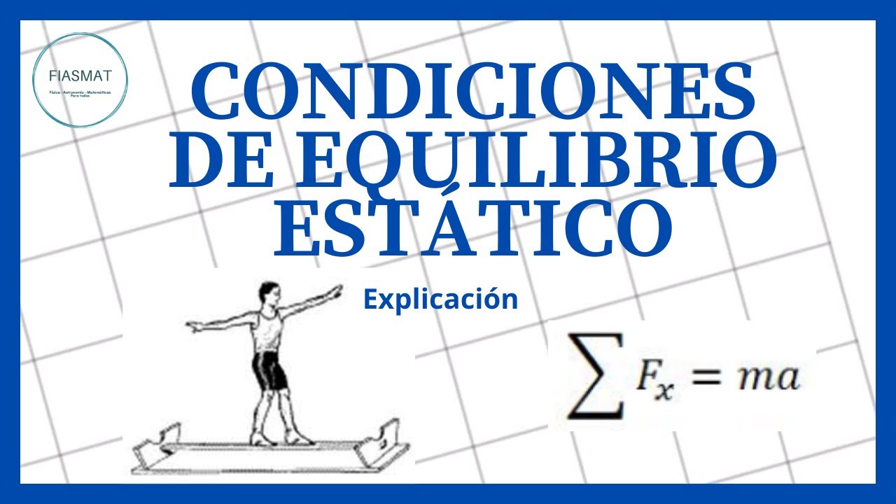 Simplificar imperdonable nieve Condiciones equilibrio ESTÁTICO - YouTube