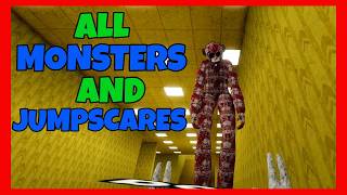 ALL MONSTERS and JUMPSCARES in LETHAL APE EXPERIENCE Roblox [ Forest Update ]
