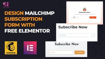 Design Mailchimp Subscription form with FREE Elementor & Happyaddons
