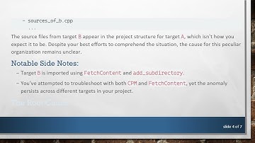 Resolving CMake Project Structure Issues in Visual Studio 2019