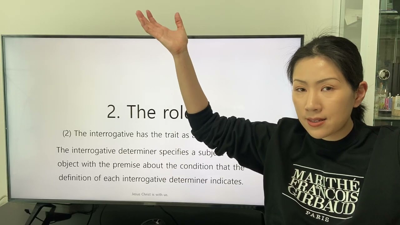 6-1. An interrogative : An inverted arrangement of a clause