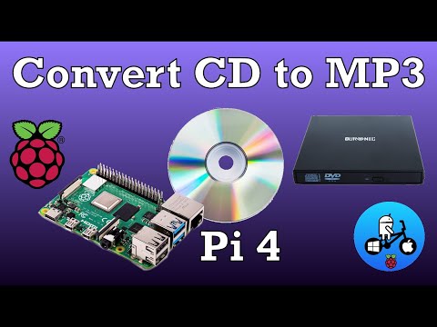 Raspberry Pi 4. Convert CD to MP3, FLAC. Plus play Audio CDs