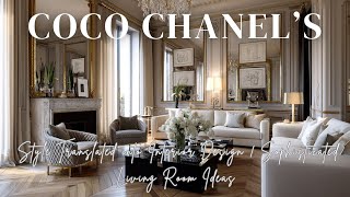 Coco Chanel’s Style Translated into Interior Design   Sophisticated Living Room Ideas screenshot 1