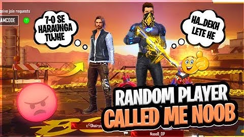 pro player call me noob aaja 1v1 custom match
