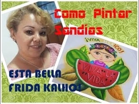 Pintura en Tela Cómo Pintar Rebozo Frida 1