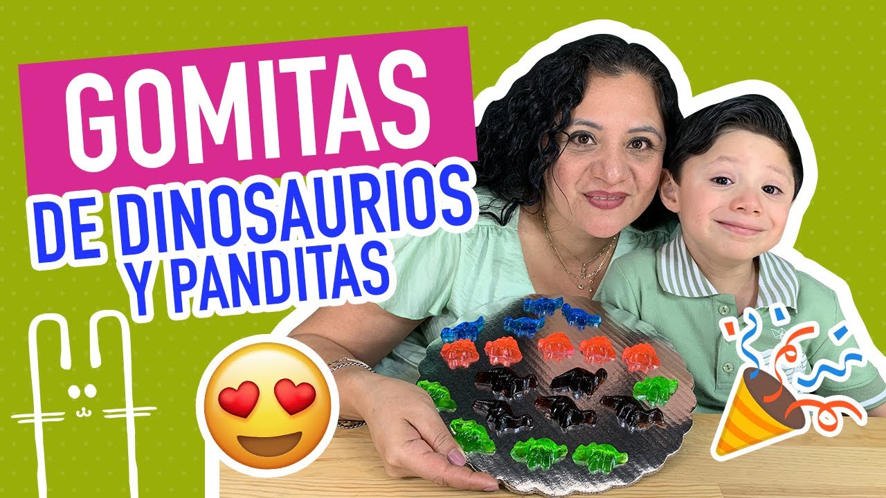 COMO HACER GOMITAS | DINOSAURIOS Y PANDITAS 🦖🦕🐼 PARA NIÑOS