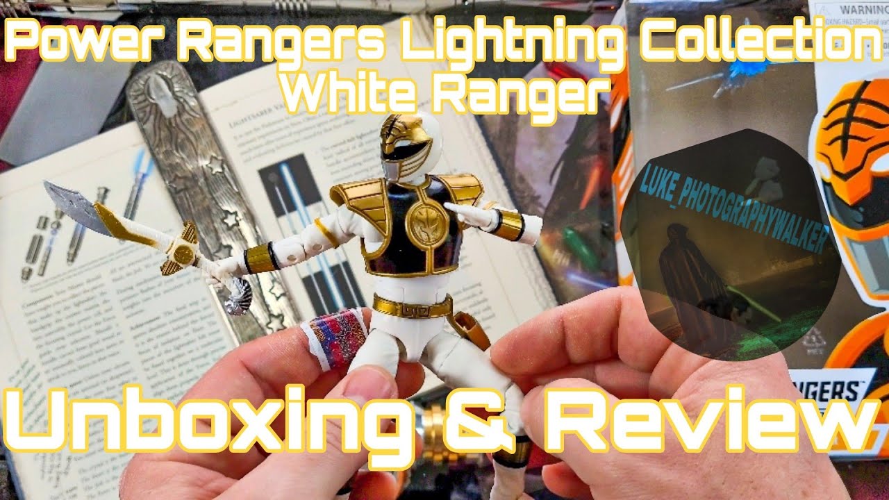 The Mighty Morphin White Ranger w/ Accessories | Power Rangers | Hasbro | Lightning Collection