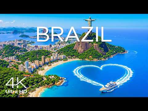 Brazil 4K Drone Footage 🇧🇷 | Rio de Janeiro, Copacabana, Sugarloaf & Tropical Atlantic Coast