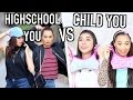 High School You VS Child You | Jeanine Amapola & MyLifeAsEva