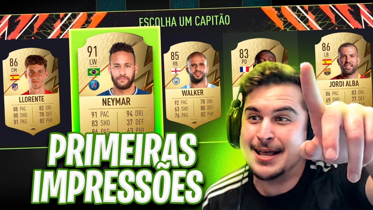NEYMAR NO MEU PRIMEIRO DRAFT DO FIFA 22!!