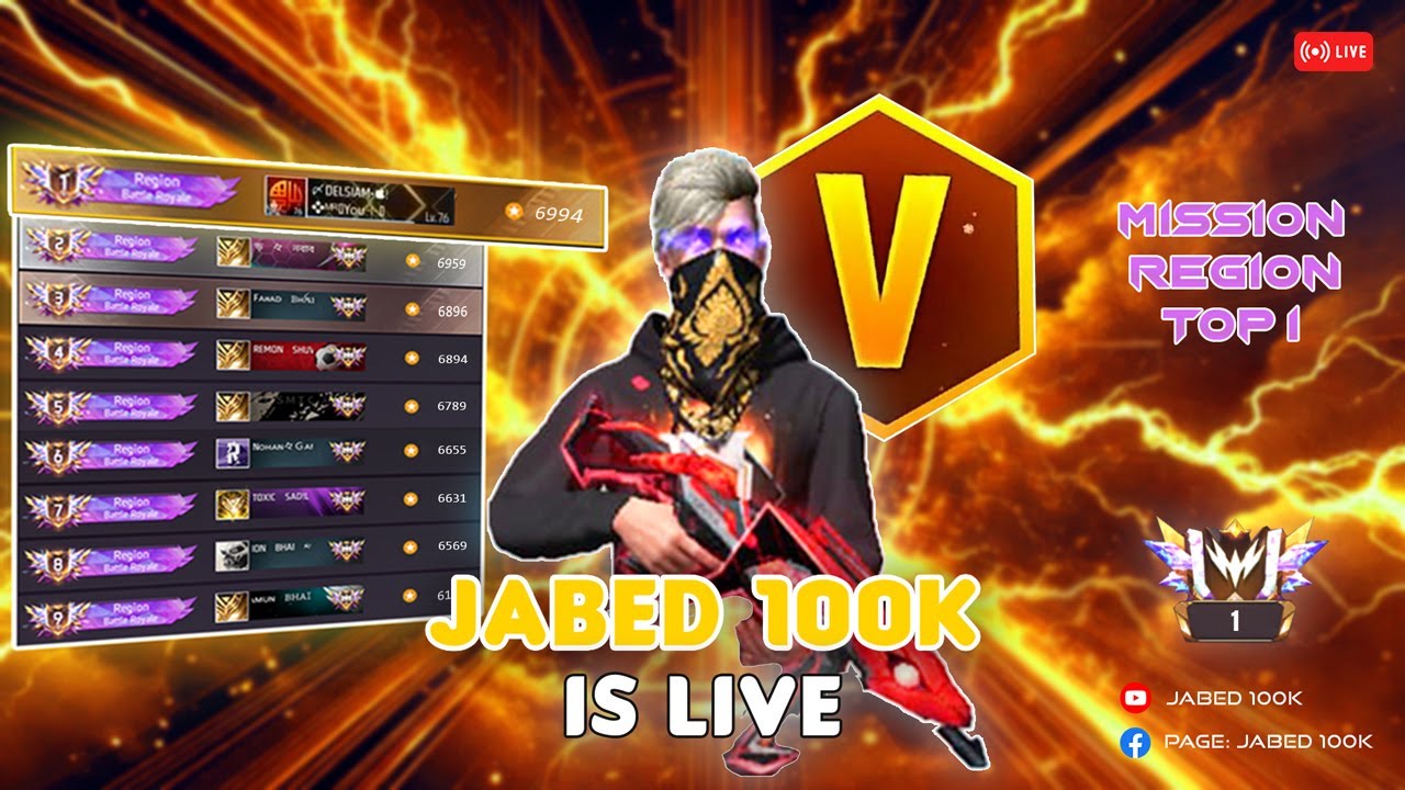 🔴[Live] New Season Br Rank Push To Grandmaster Top 1 (FF BD. Tournament ...