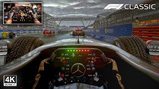 David Coulthard's McLaren MP4-17 V10 Cockpit View - British GP | F1 Classic Steering Wheel Gameplay