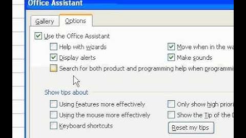 Microsoft Office Excel 2003 The Office Assistant
