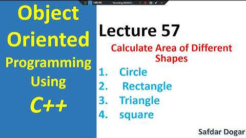Calculate Area of Different Shapes using C++  | Area of Circle Rectangle Triangle and Square
