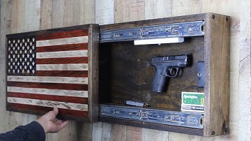 American Flag Concealment Cabinet
