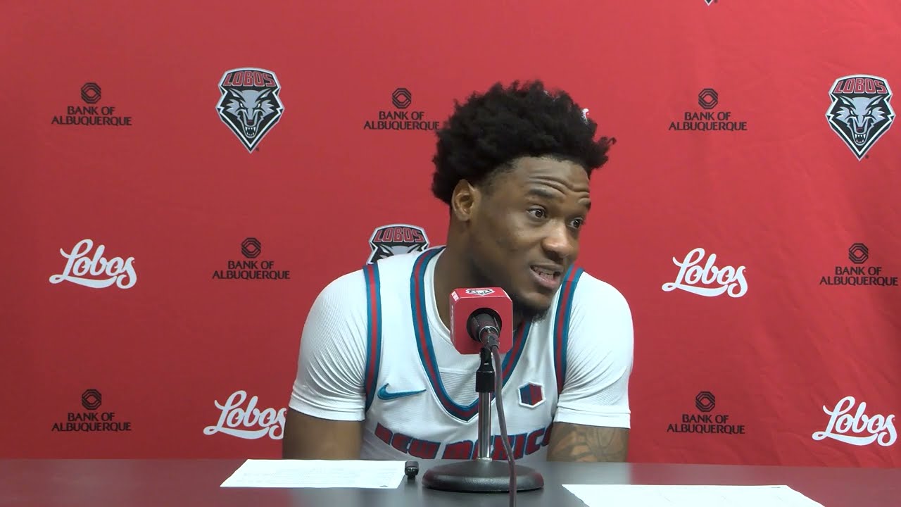 Lobo MBB vs. Santa Clara Postgame: Deyton Albury (12/6/25)