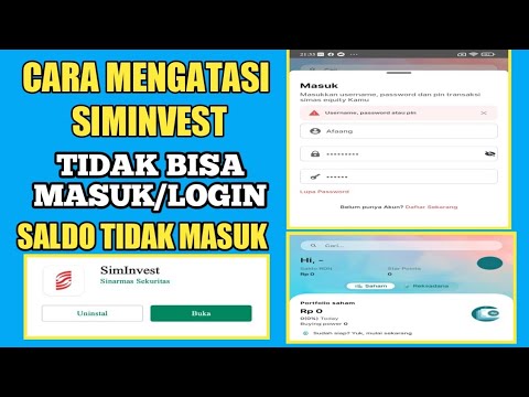 CARA MENGATASI SIMINVEST TIDAK BISA MASUK PADAHAL SUDAH BENAR USERNAME ID PASWORD PIN DAN HADIAH 100