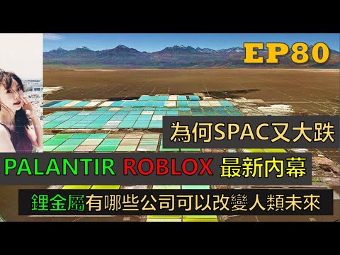 美股|PLTR|RBLX|PLTR最新內幕，為何SPAC又大跌，RBLX估值又改了，鋰金屬怎麼改變人類未來，有哪些公司可以關注?下周大盤又要注意什麼?【凱西的理財冒險EP80】