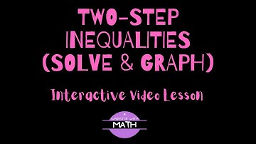 How to Solve and Graph Two-Step Inequalities | Math Made Easy