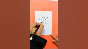 Cutest Owl Ever Kawaii  Owl 🦉😍 | Kawaii Art Tutorial For Everyone| #shorts