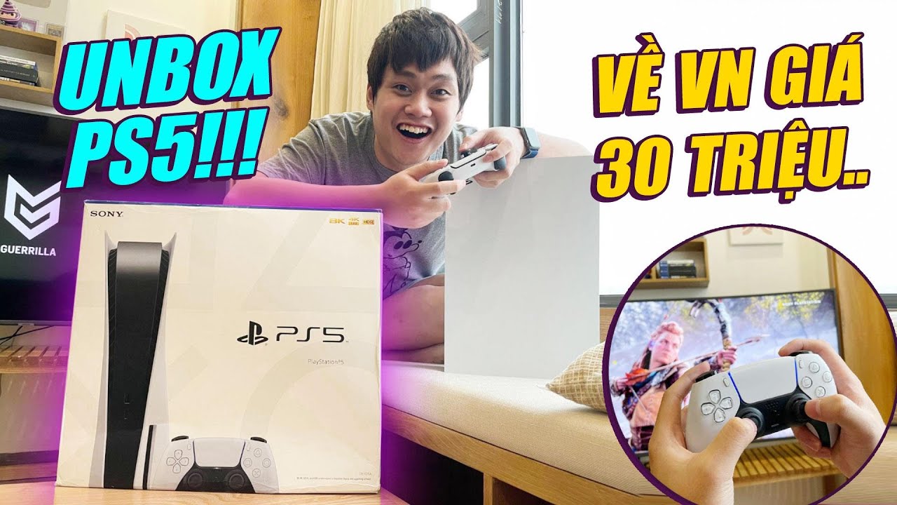 เกม p  2022  UNBOX \u0026 TRÊN TAY PLAYSTATION 5: CHỜ MÃI MỚI VỀ:((- GIÁ VỀ VN TẬN 30 TRIỆU...