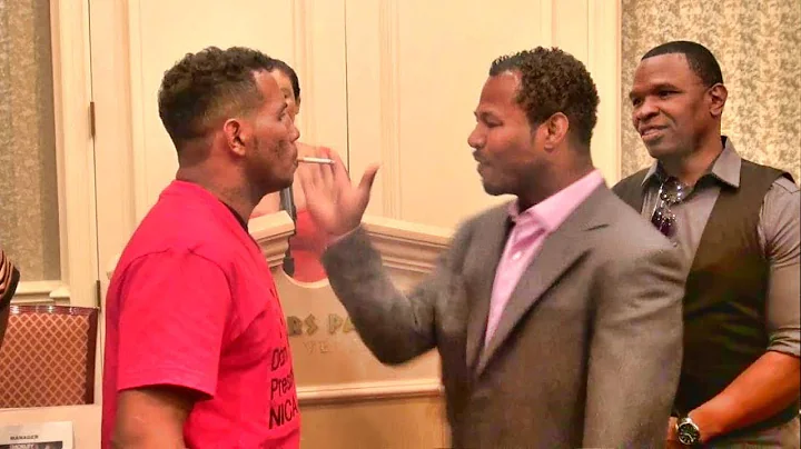 Shane Mosley vs. Ricardo Mayorga crazy staredown! ...