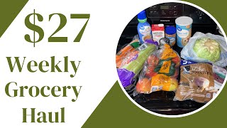 $27 Weekly Grocery Haul For One Person