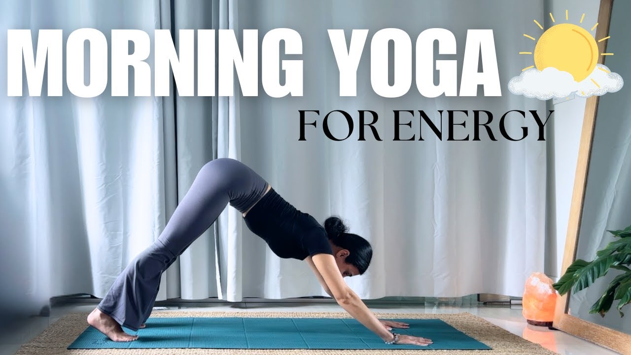 15 MIN ENERGIZING MORNING YOGA || Full Body Stretch + Strengthen - YouTube
