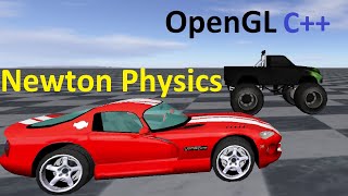 OpenGL C++ - Newton Dynamics Physics Engine. C++ 3D Game Engine