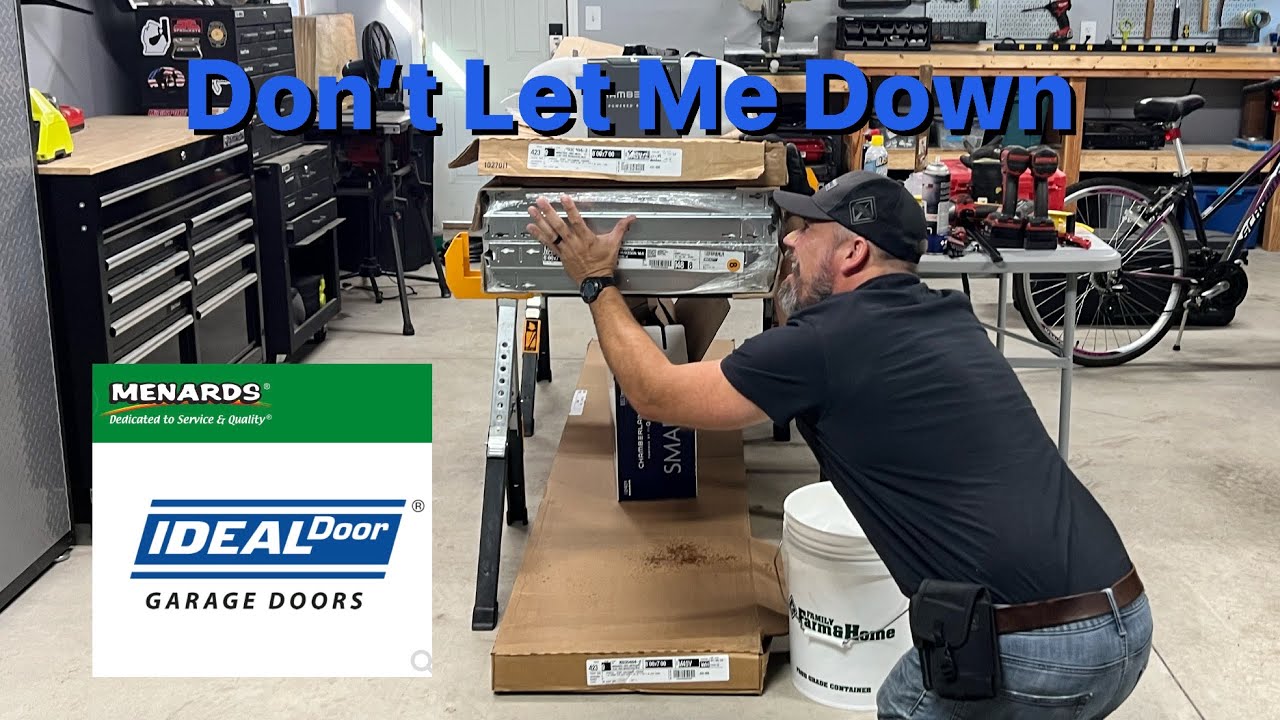 Installing A IDeal Clopay Menards Garage Door - YouTube