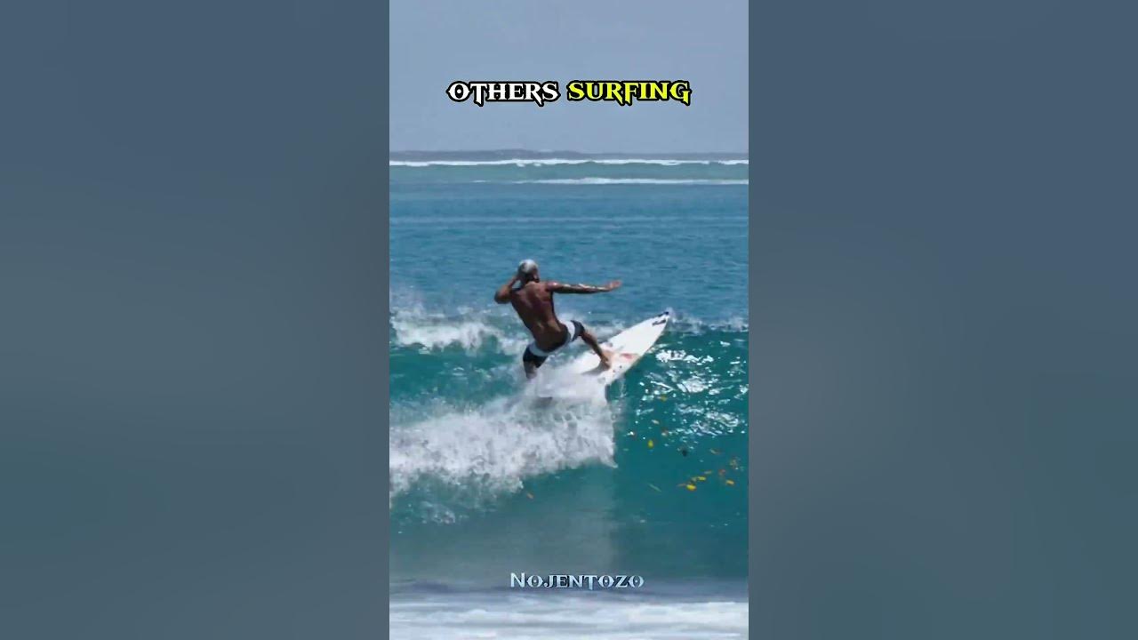 Everyone else catching waves but he caught a beast.