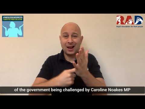 The Limping Chicken: 'PM challenged by MP over ‘shameful’ lack of BSL interpreter'