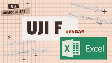 Uji F dengan menggunakan Ms Excel (Uji Homogenitas)