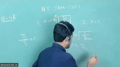 Q44 IIT JAM 2023 Oscillation, Waves and Optics
