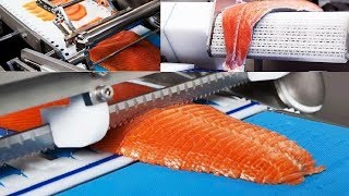 Amazing Automatic Fish Processing Line Machines Modern Technology - Fastest Tuna Fish Cutting Skill