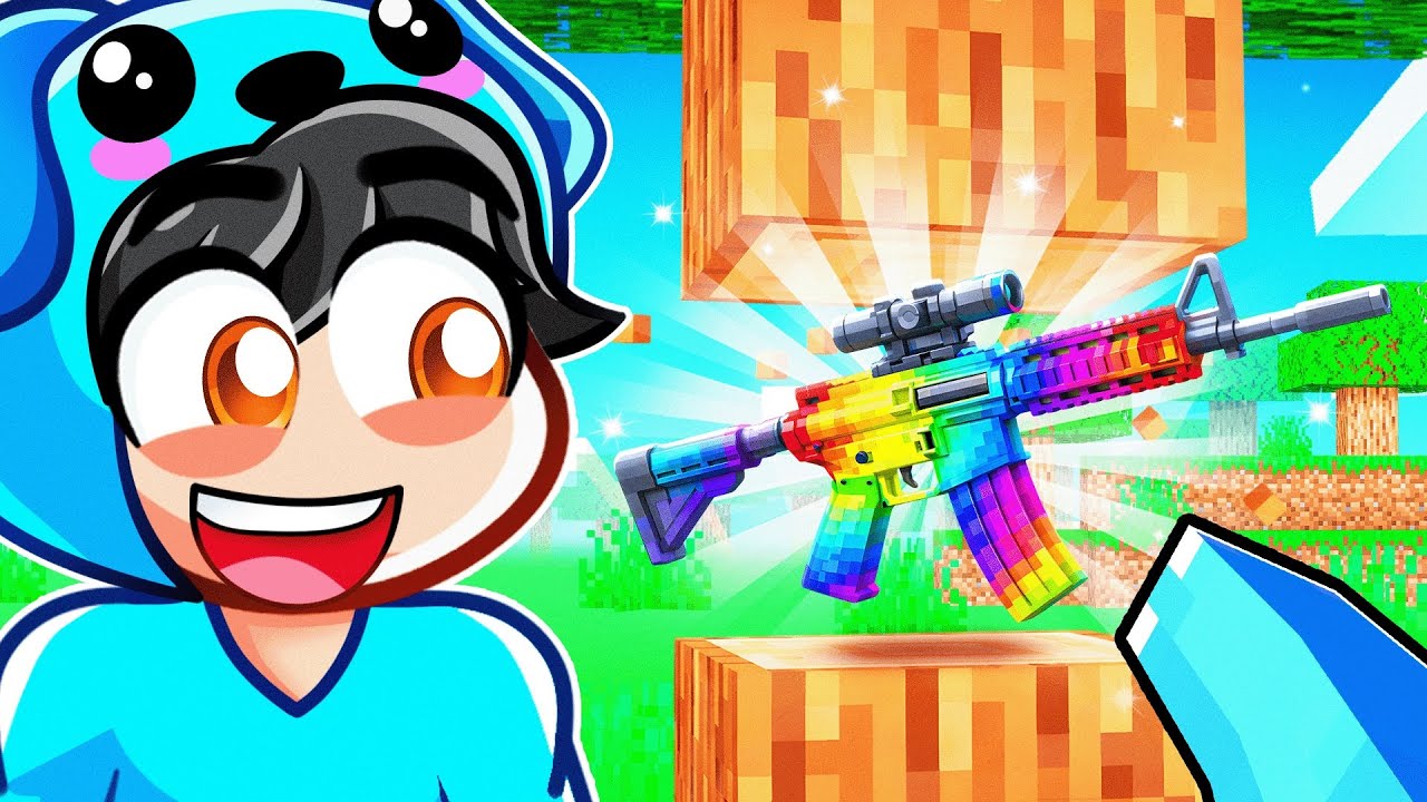 Minecraft, But Drops Are Guns!