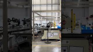 Richpeace high-speed CNC #leather #perforation Machine working in customer plant #seatcover
