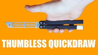 Butterfly Knife Tricks for Beginners #18.2 (Thumbless Quickdraw)