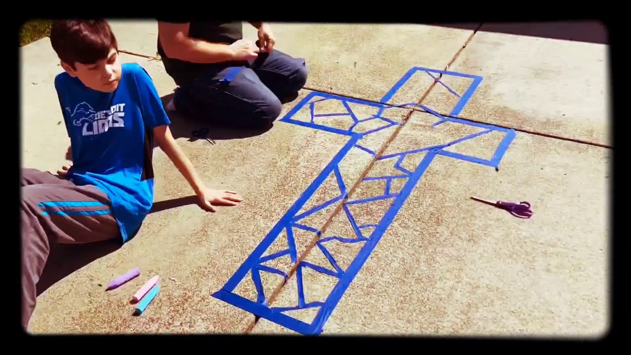 Easter Chalk Art He is Risen BlogAboutItAll YouTube