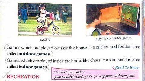 Class 2 EVS Exercise and recreation