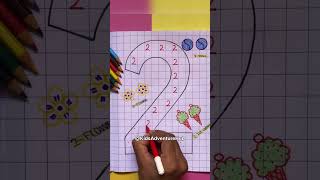 Maths activity: Number-2 #funwithlearning #preschool #fun #trending #viral #math #numbers #worksheet