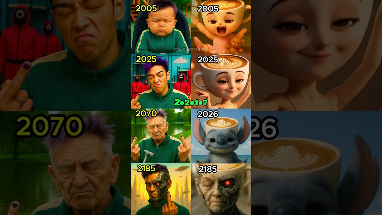 Lilo & Stitch vs Italian Animals vs Squid Game EVOLUTION SINGING "Dramatic Expression"